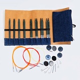 Набор съемных спиц "Denim Indigo Wood", длина 11,5см